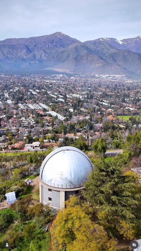 Cerro Calán desde el aire
